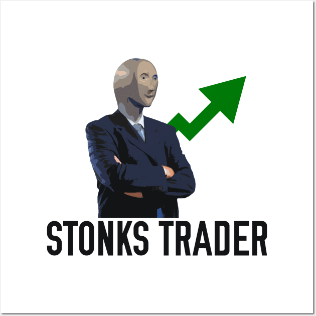 Stonks Trader Wall Art by giovanniiiii